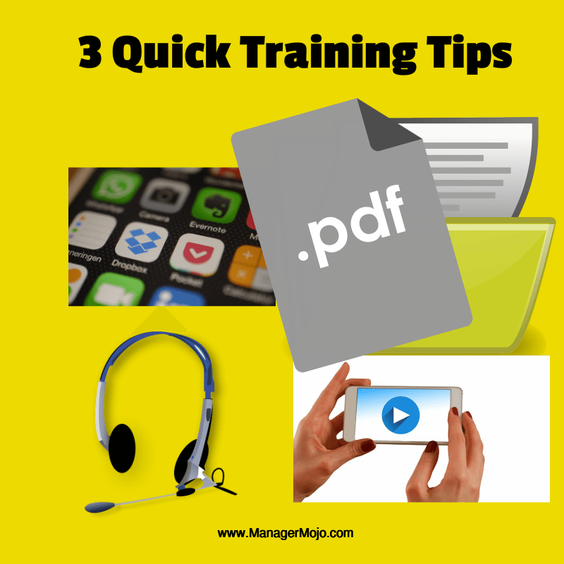 3 Quick Training Tips Manager Mojo