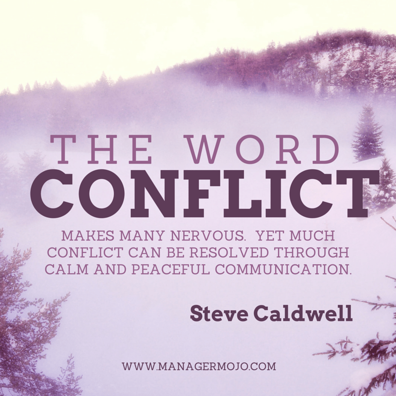 The Word Conflict Manager Mojo