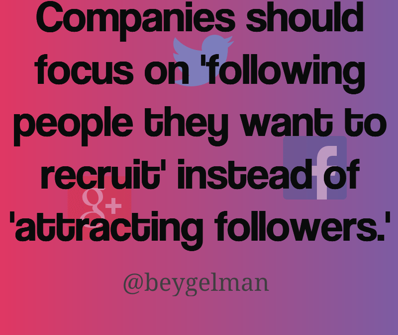 People They Want to Recruit