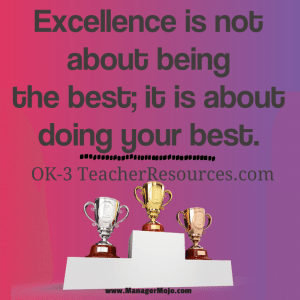 Excellence is Not About Being the Best