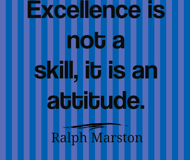 Excellence is Not a Skill
