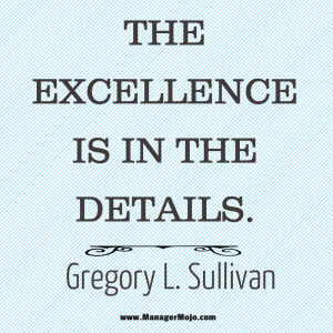 The Excellence is in The Details
